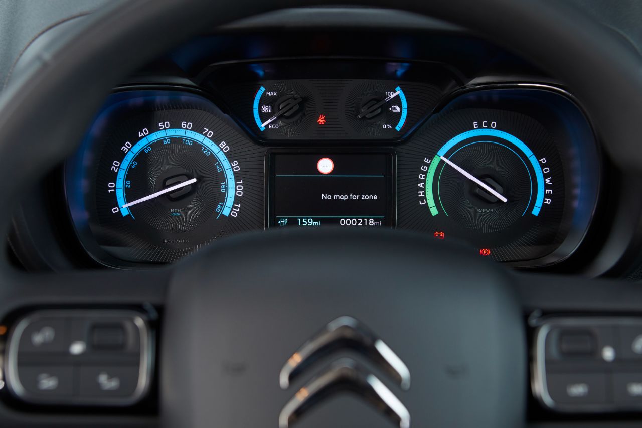 citroen, e-berlingo, van, electric, electric van, white, dials, instruments